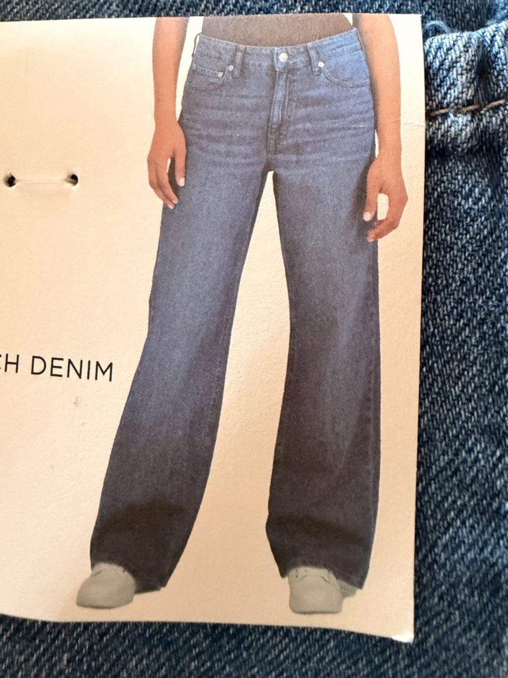 NWT Aeropostale high rise wide leg authentic non stretch denim size 8
